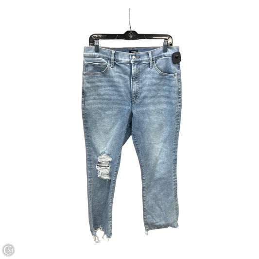 Jeans Skinny By Express In Blue Denim, Size: 14