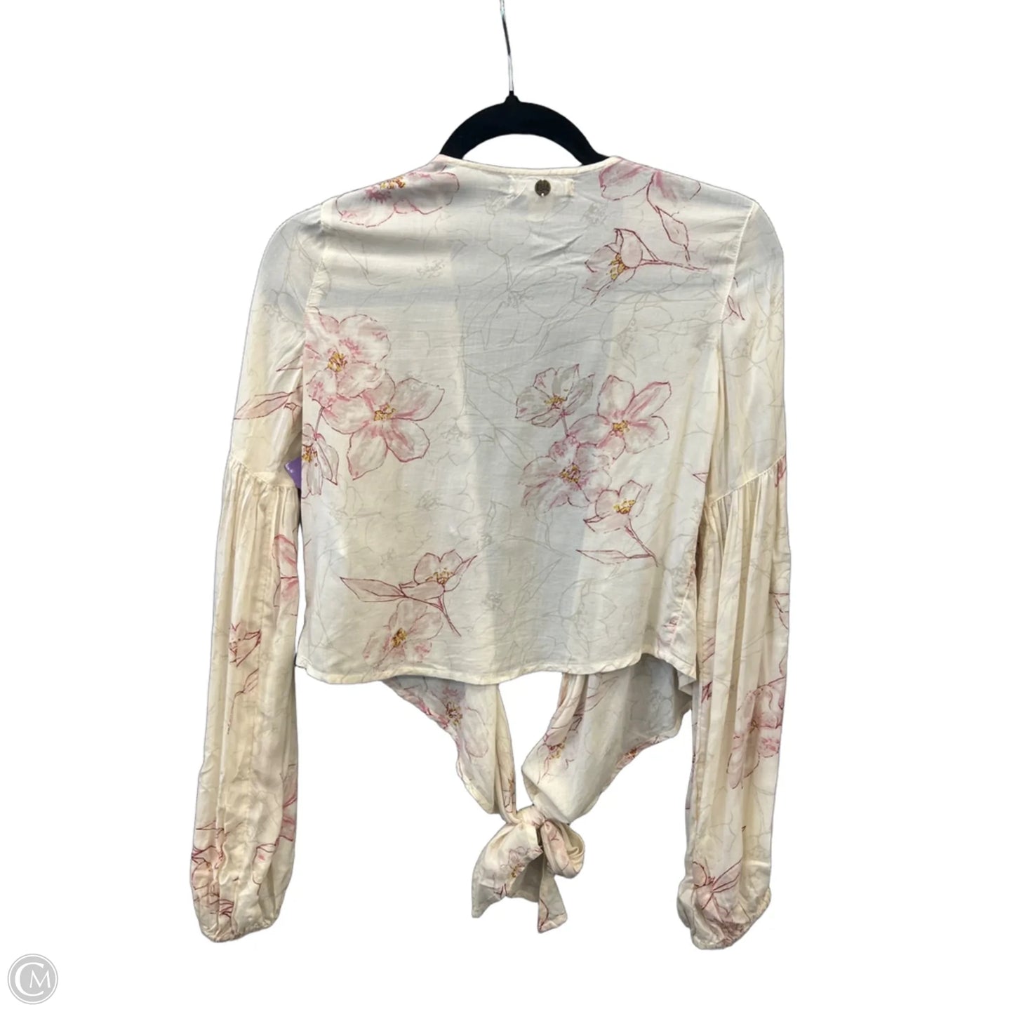 Top Long Sleeve By Billabong In Cream, Size: Xs
