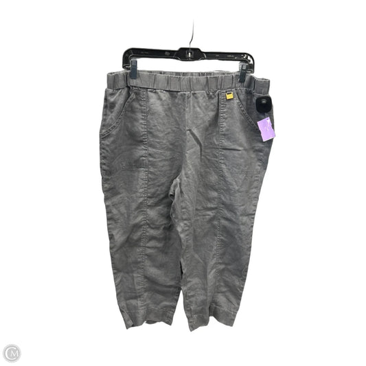 Capris By Ellen Tracy In Grey, Size: 14