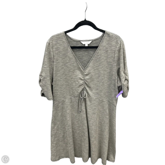 Dress Casual Midi By Lc Lauren Conrad In Plaid Pattern, Size: Xl
