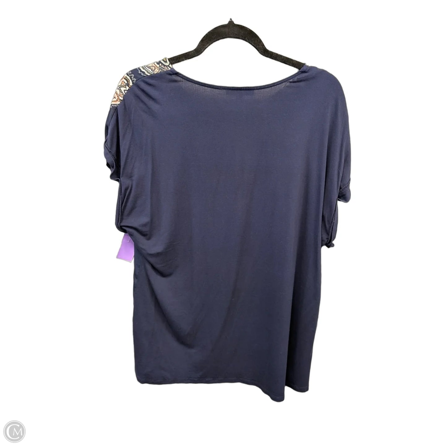 Top Short Sleeve By Dr2 In Navy, Size: Xl