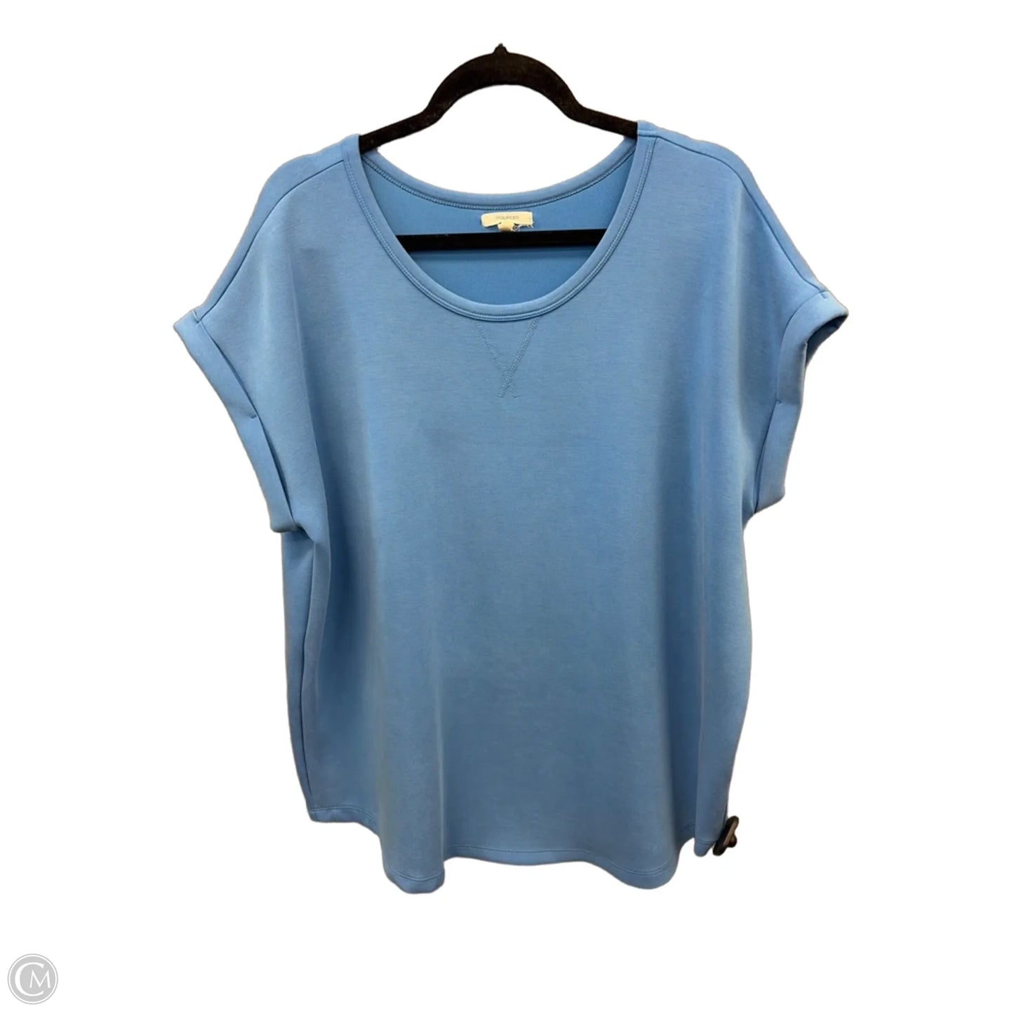 Top Short Sleeve By Maurices In Blue, Size: Xl