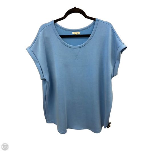 Top Short Sleeve By Maurices In Blue, Size: Xl