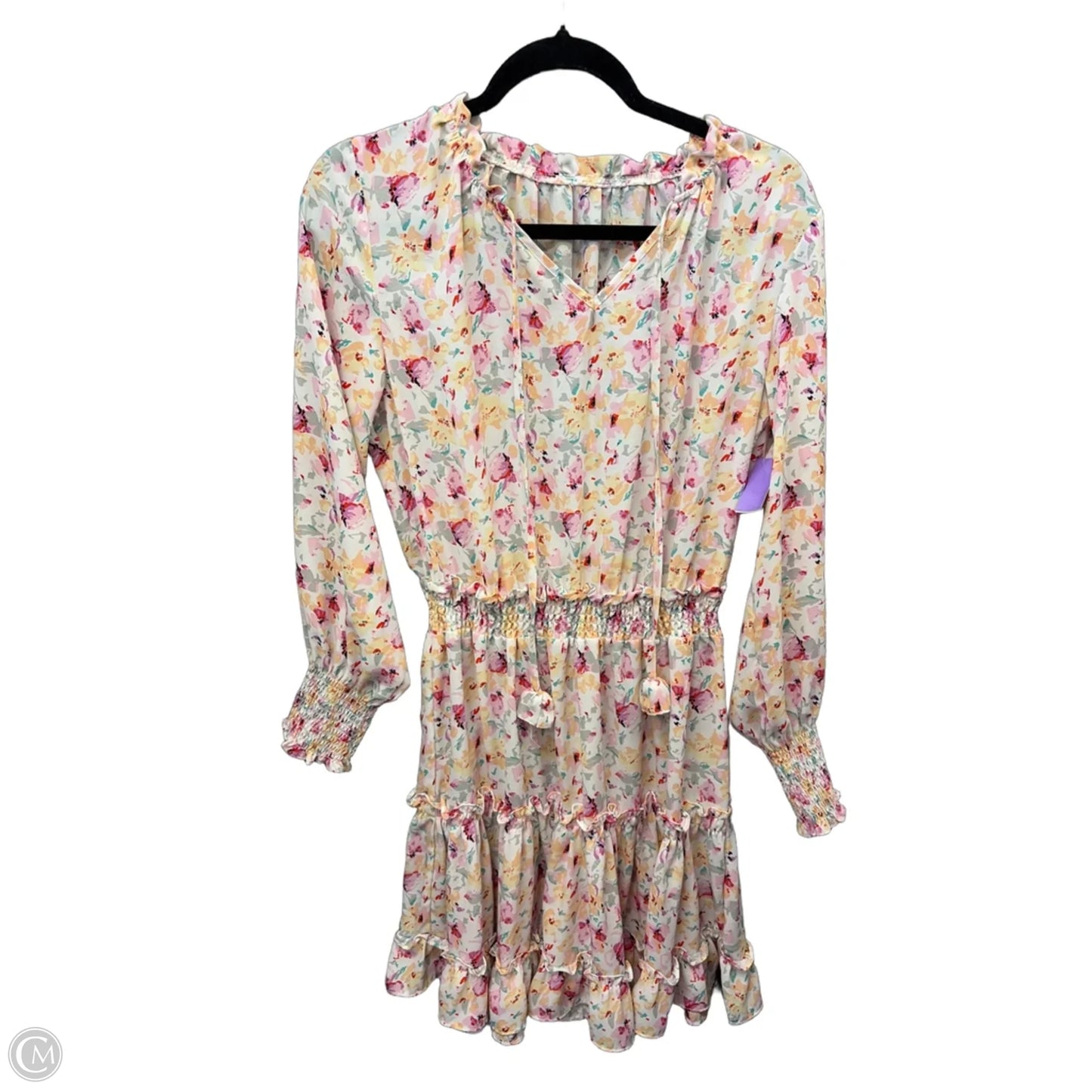 Dress Casual Midi By Clothes Mentor In Floral Print, Size: M