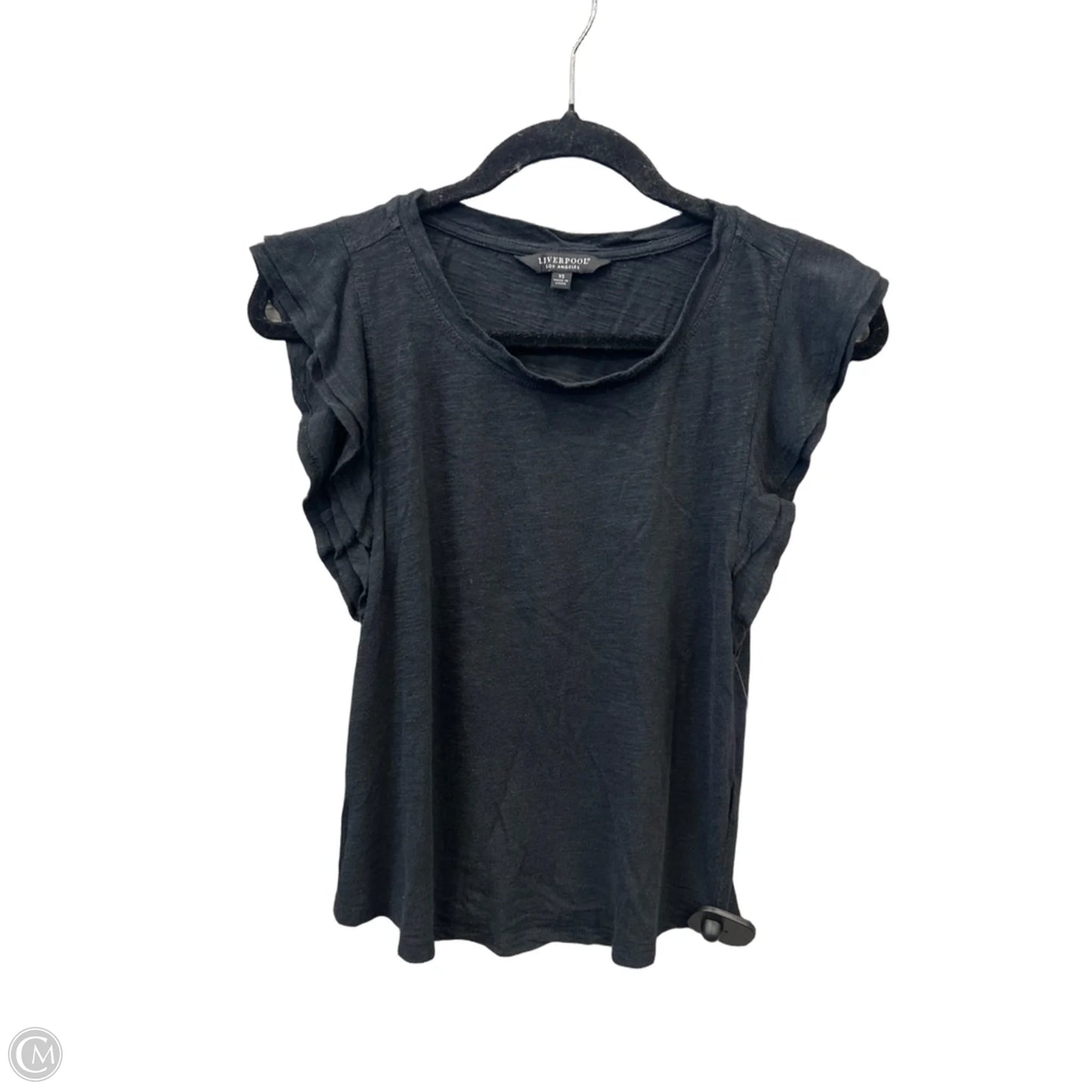 Top Short Sleeve By Liverpool In Black, Size: Xs