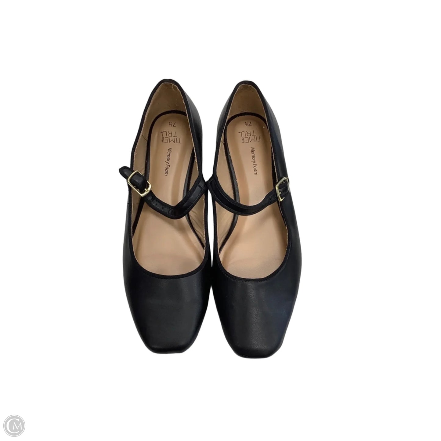 Shoes Flats By Time And Tru In Black, Size: 7.5