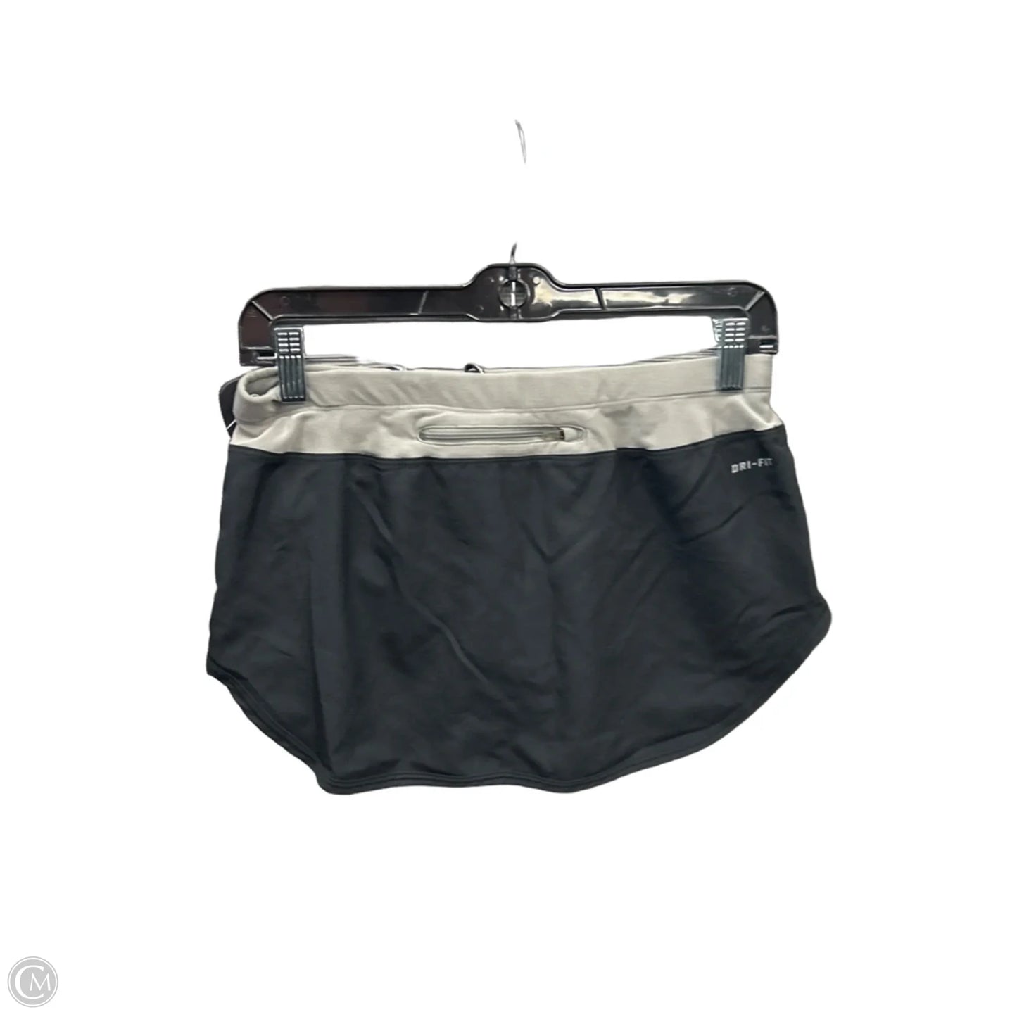 Athletic Skort By Nike Apparel In Black & Grey, Size: S