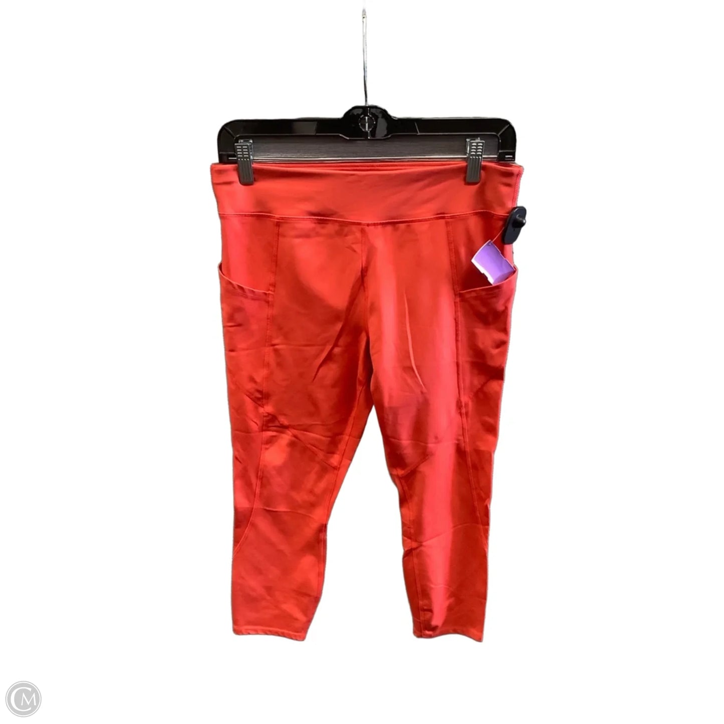 Athletic Leggings By Avia In Orange, Size: M