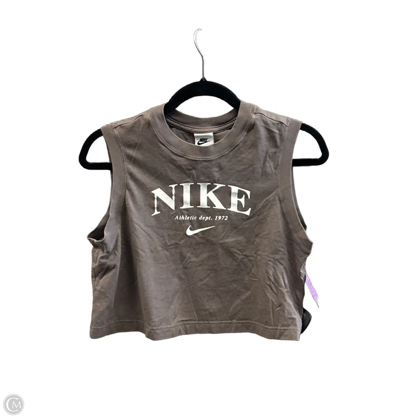 Athletic Tank Top By Nike Apparel In Grey, Size: M
