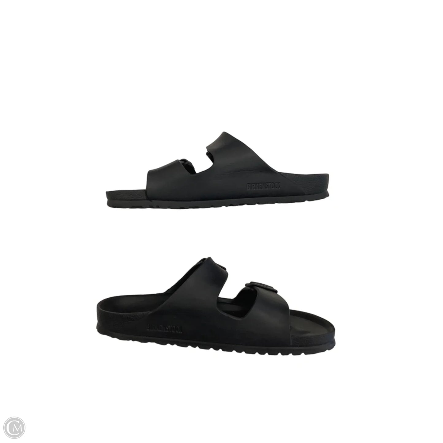 Sandals Flats By Birkenstock In Black, Size: 10