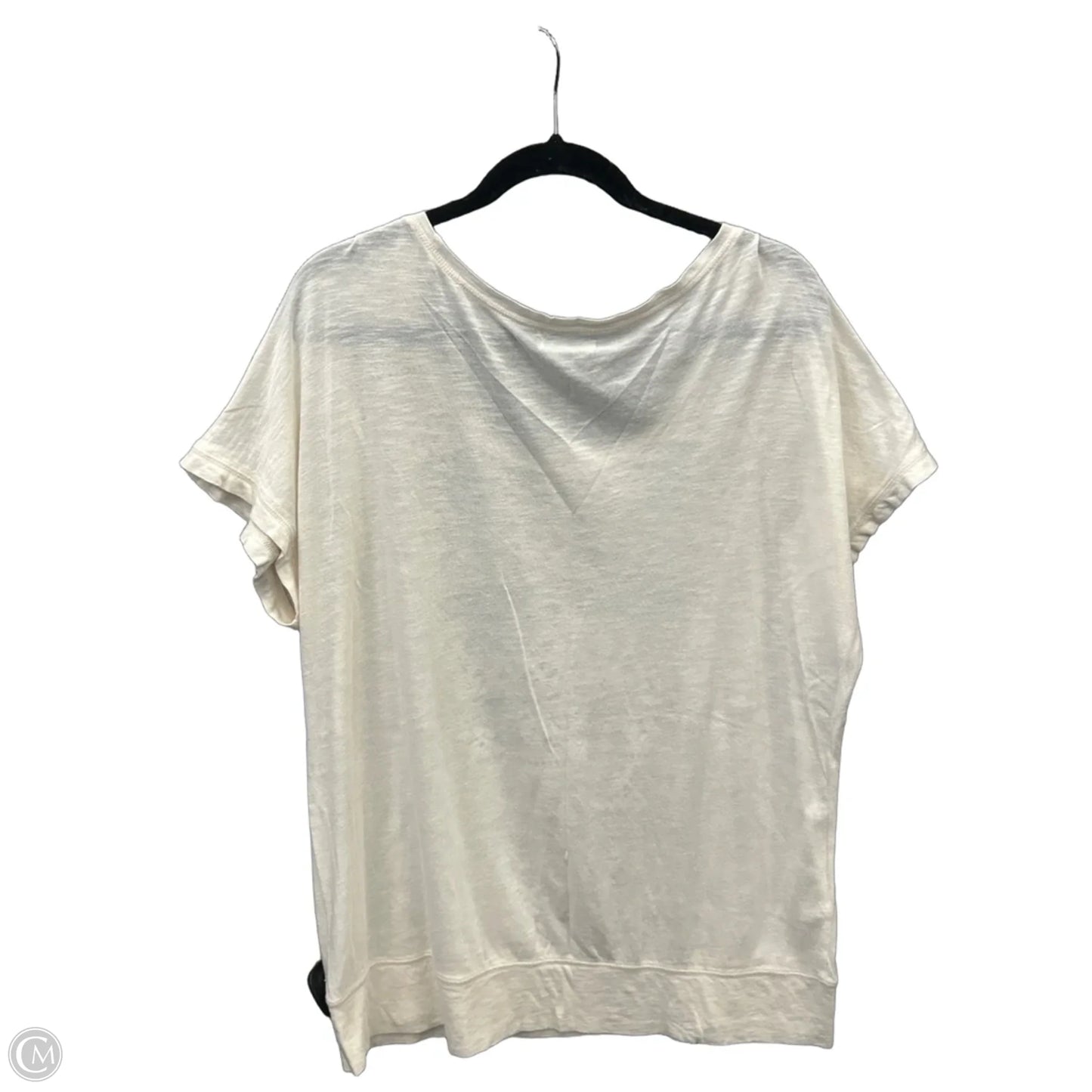 Top Short Sleeve By Maurices In Cream, Size: Xl