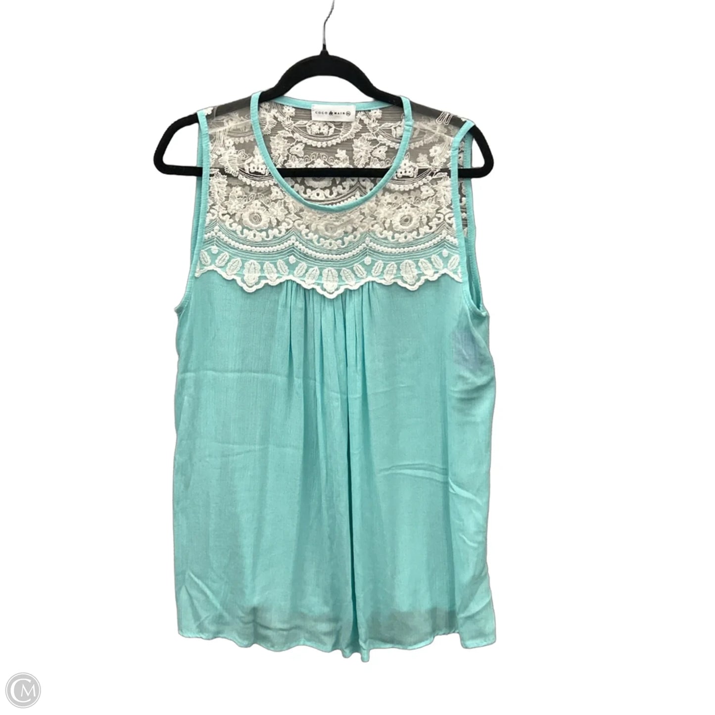 Top Sleeveless By Clothes Mentor In Blue, Size: Xl