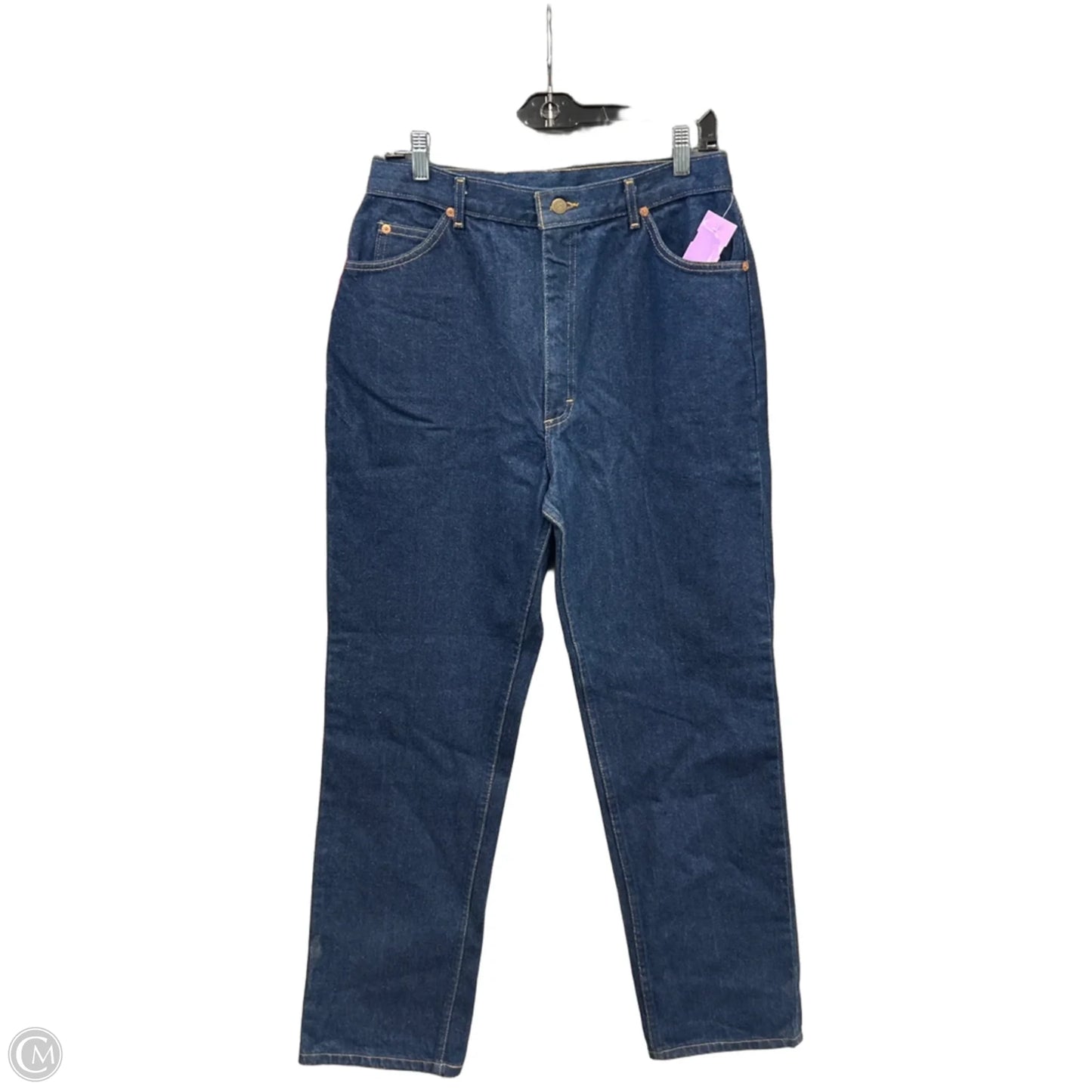 Jeans Straight By Lee In Blue Denim, Size: 16