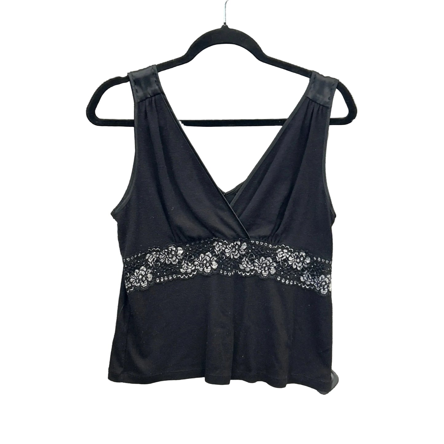Top Sleeveless By Clothes Mentor In Black, Size: L