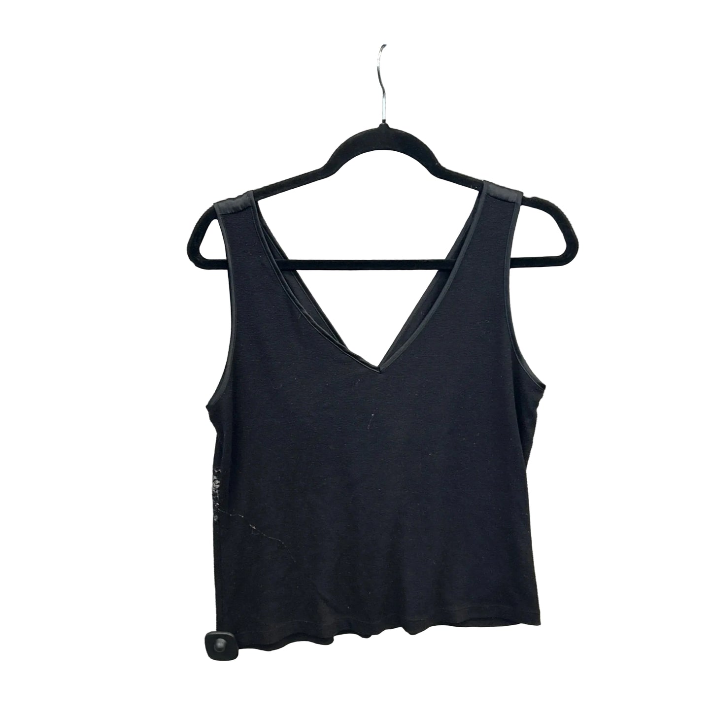 Top Sleeveless By Clothes Mentor In Black, Size: L