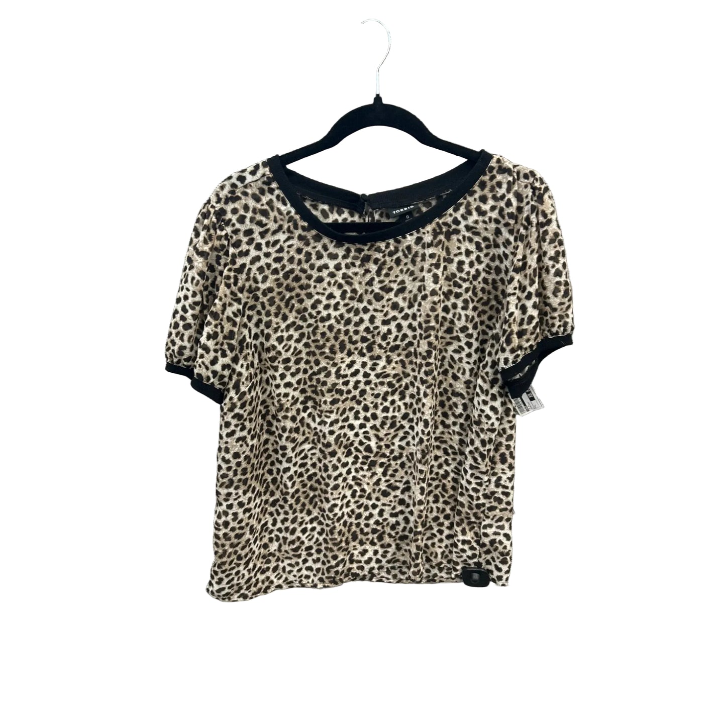 Top Short Sleeve By Torrid In Animal Print, Size: L