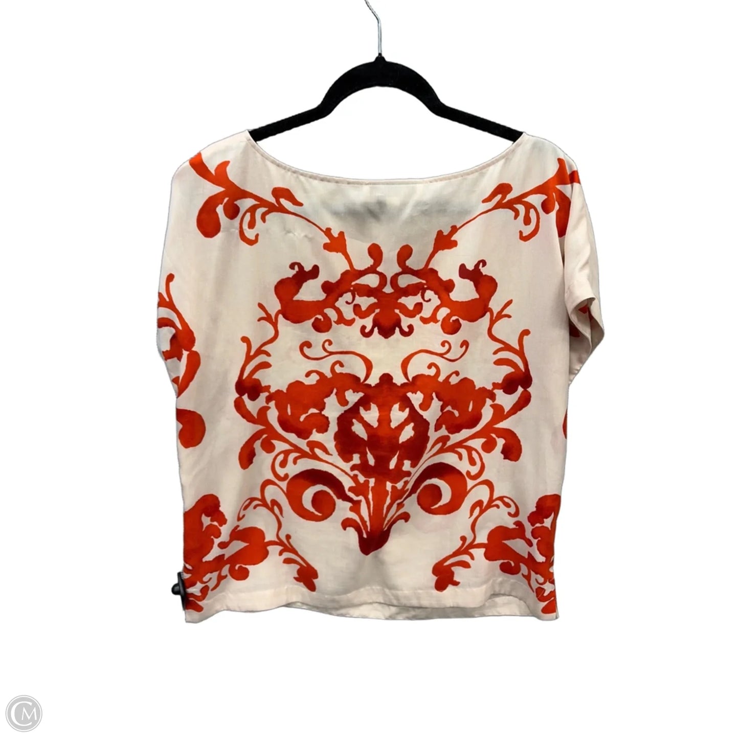 Top Short Sleeve By Loft In Orange, Size: L