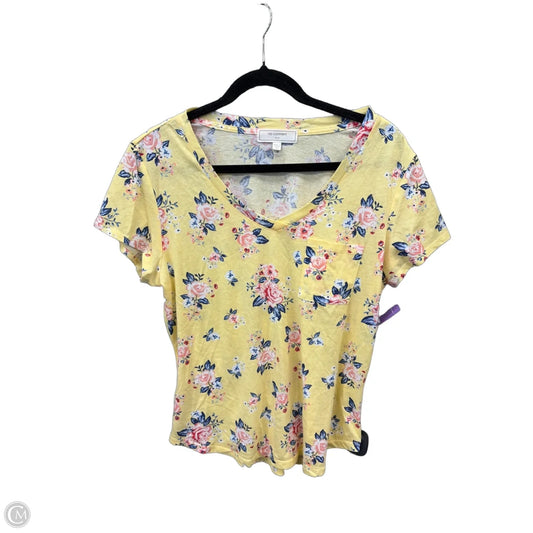 Top Short Sleeve By No Comment In Yellow, Size: Xl