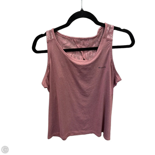 Athletic Tank Top By Columbia In Pink, Size: Xl