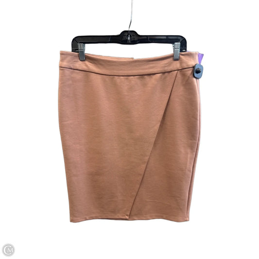 Skirt Midi By Liz Claiborne In Brown, Size: 10