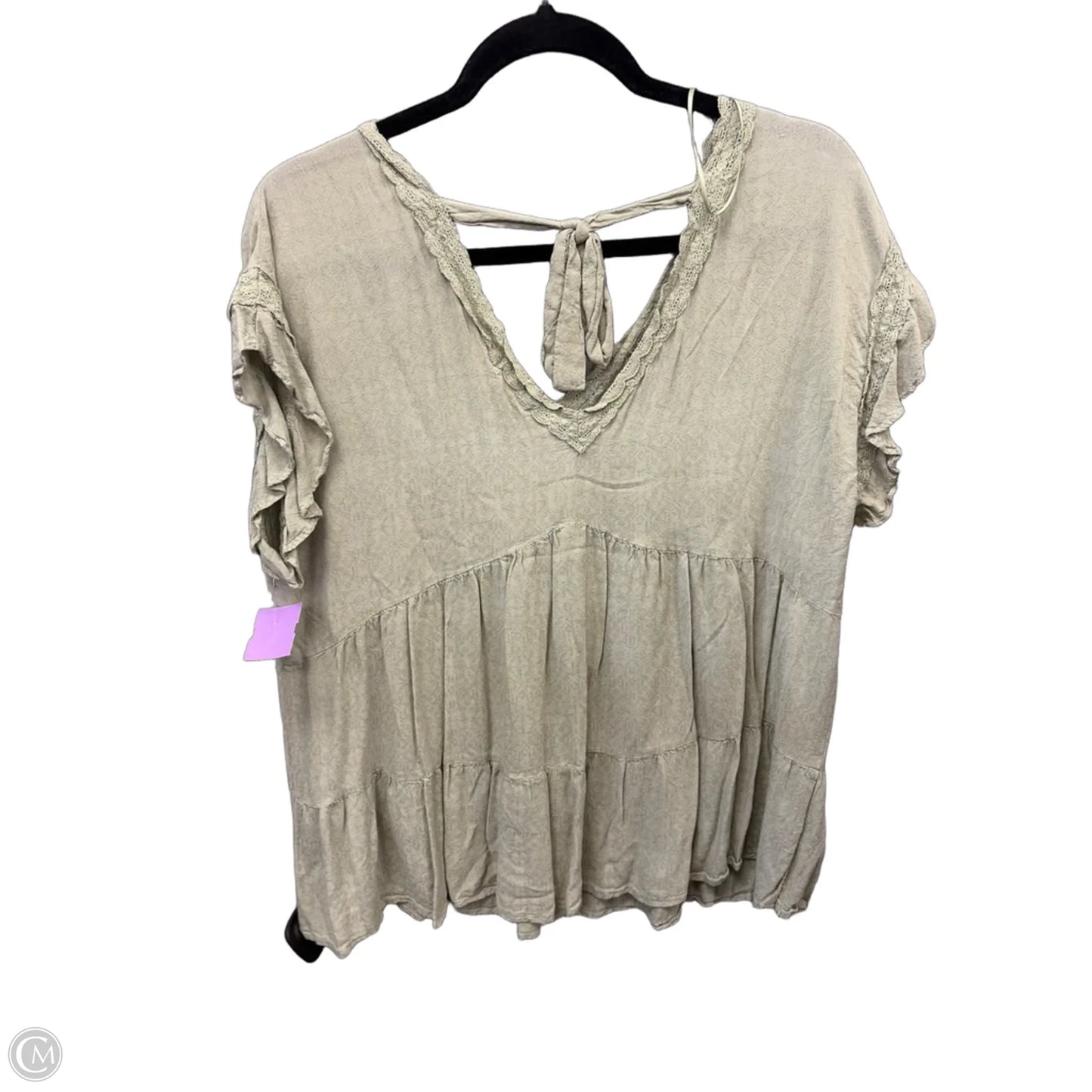 Top Short Sleeve By Clothes Mentor In Green, Size: L