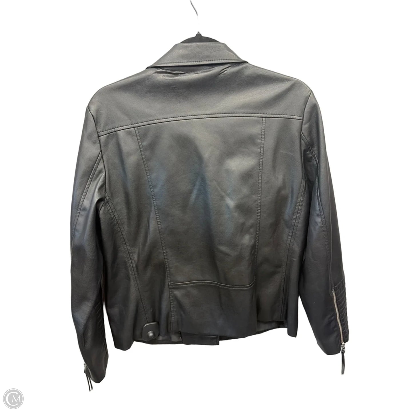 Jacket Moto By H&m In Black, Size: Xl
