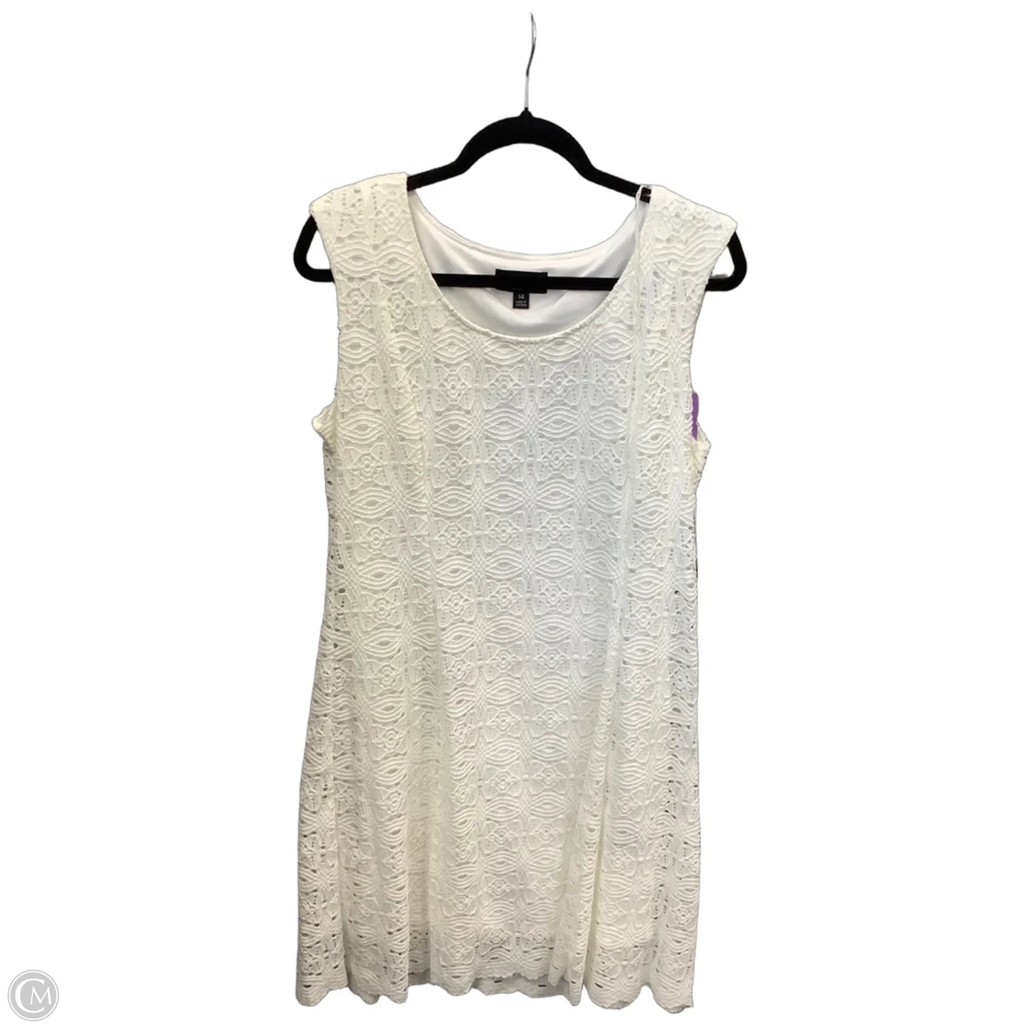 Dress Casual Midi By Clothes Mentor In White, Size: Xl
