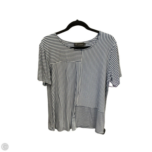 Top Short Sleeve By Clothes Mentor In Striped Pattern, Size: Xl
