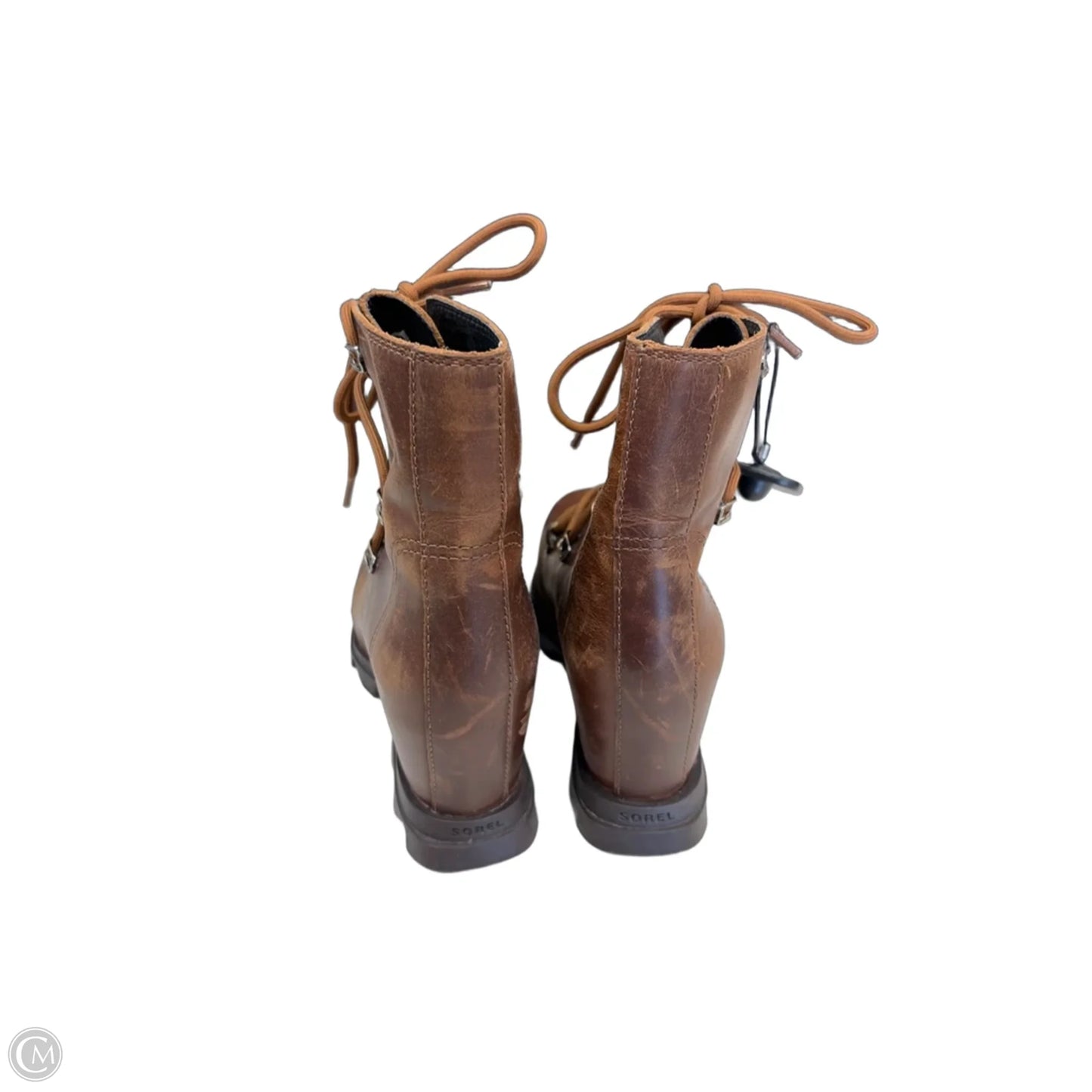 Boots Ankle Heels By Sorel In Brown, Size: 6.5