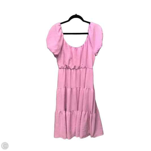 Dress Casual Midi By Ophelia Roe In Pink, Size: M
