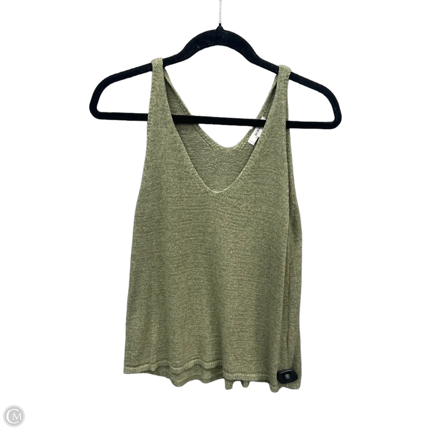 Top Sleeveless By Mine In Green, Size: M