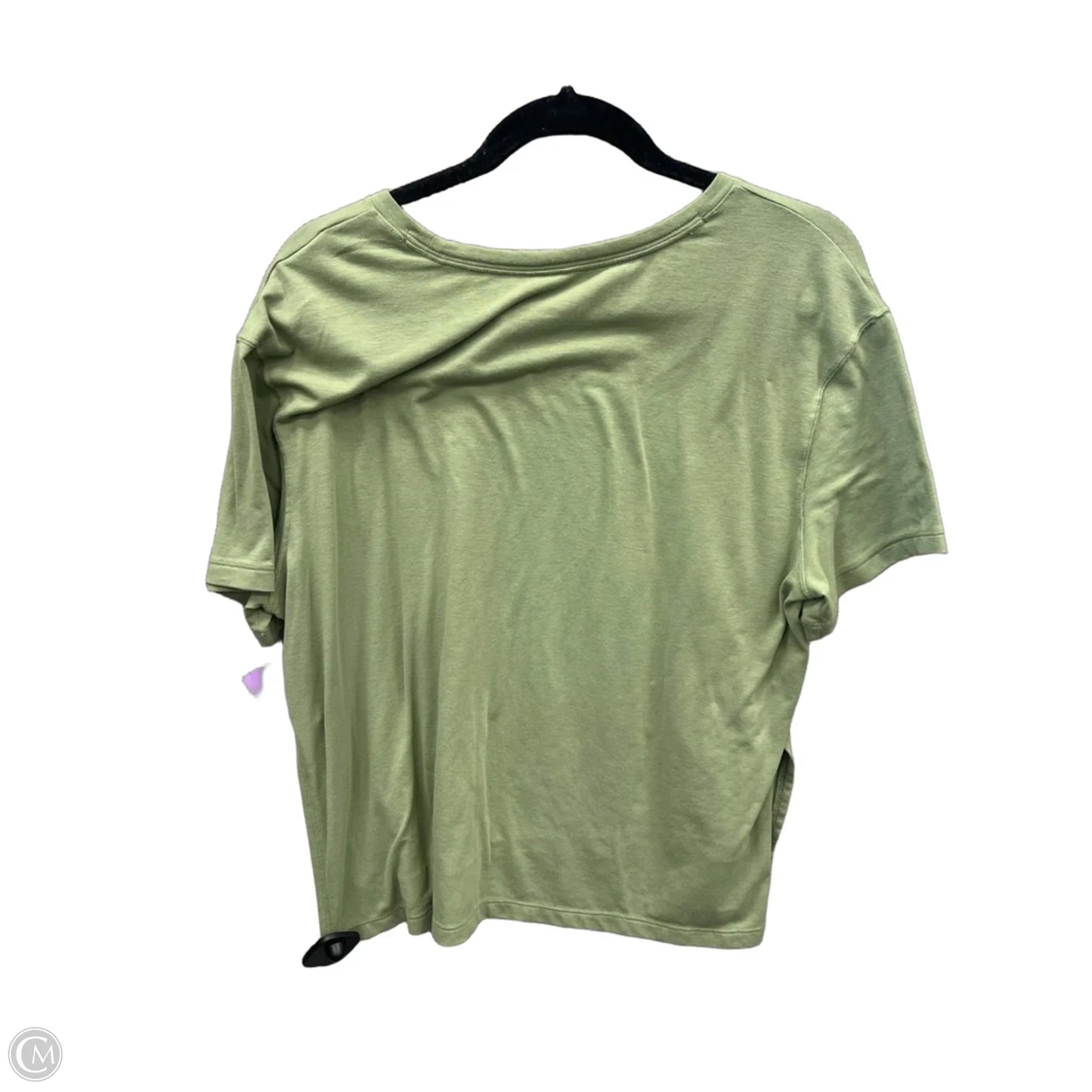 Athletic Top Short Sleeve By Nike Apparel In Green, Size: L