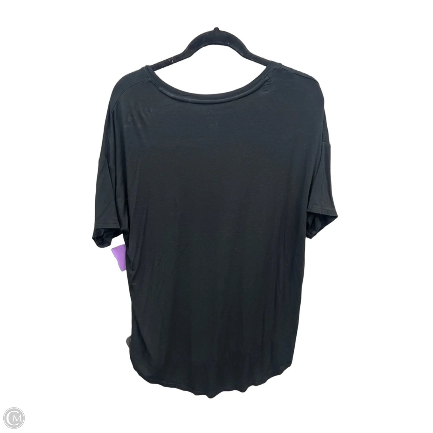 Top Short Sleeve By American Eagle In Black, Size: M