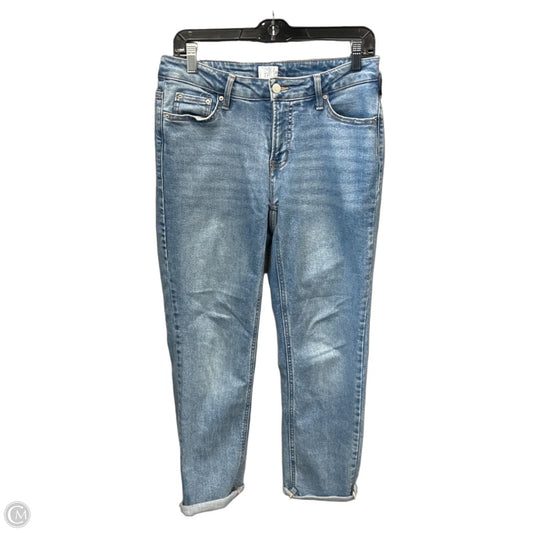 Jeans Cropped By Time And Tru In Blue Denim, Size: 8