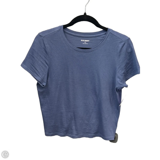 Top Short Sleeve Basic By Old Navy In Blue, Size: M