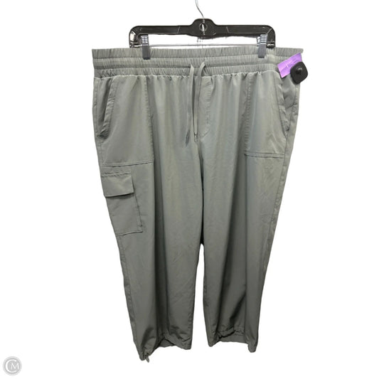 Athletic Capris By Rbx In Grey, Size: 2x