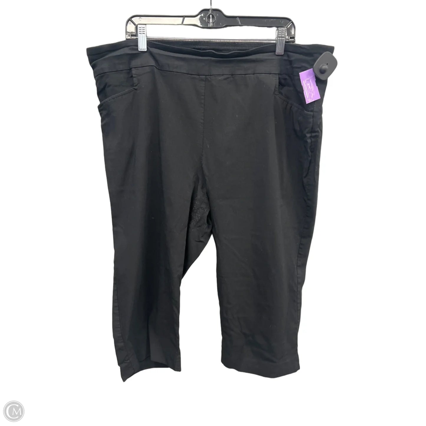 Capris By Terra & Sky In Black, Size: 20