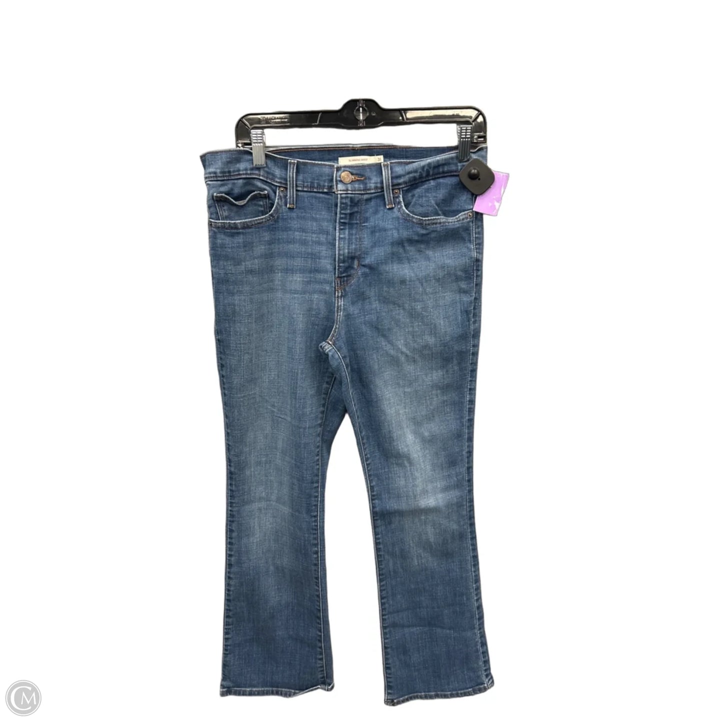 Jeans Boot Cut By Levis In Blue Denim, Size: 12
