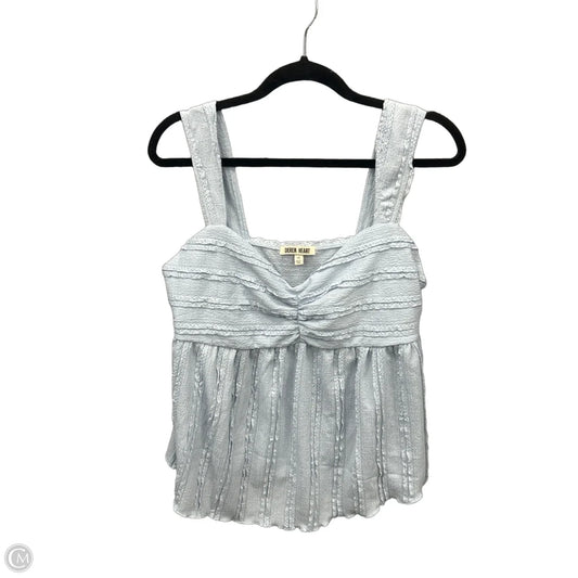 Top Sleeveless By Derek Heart In Blue, Size: 1x