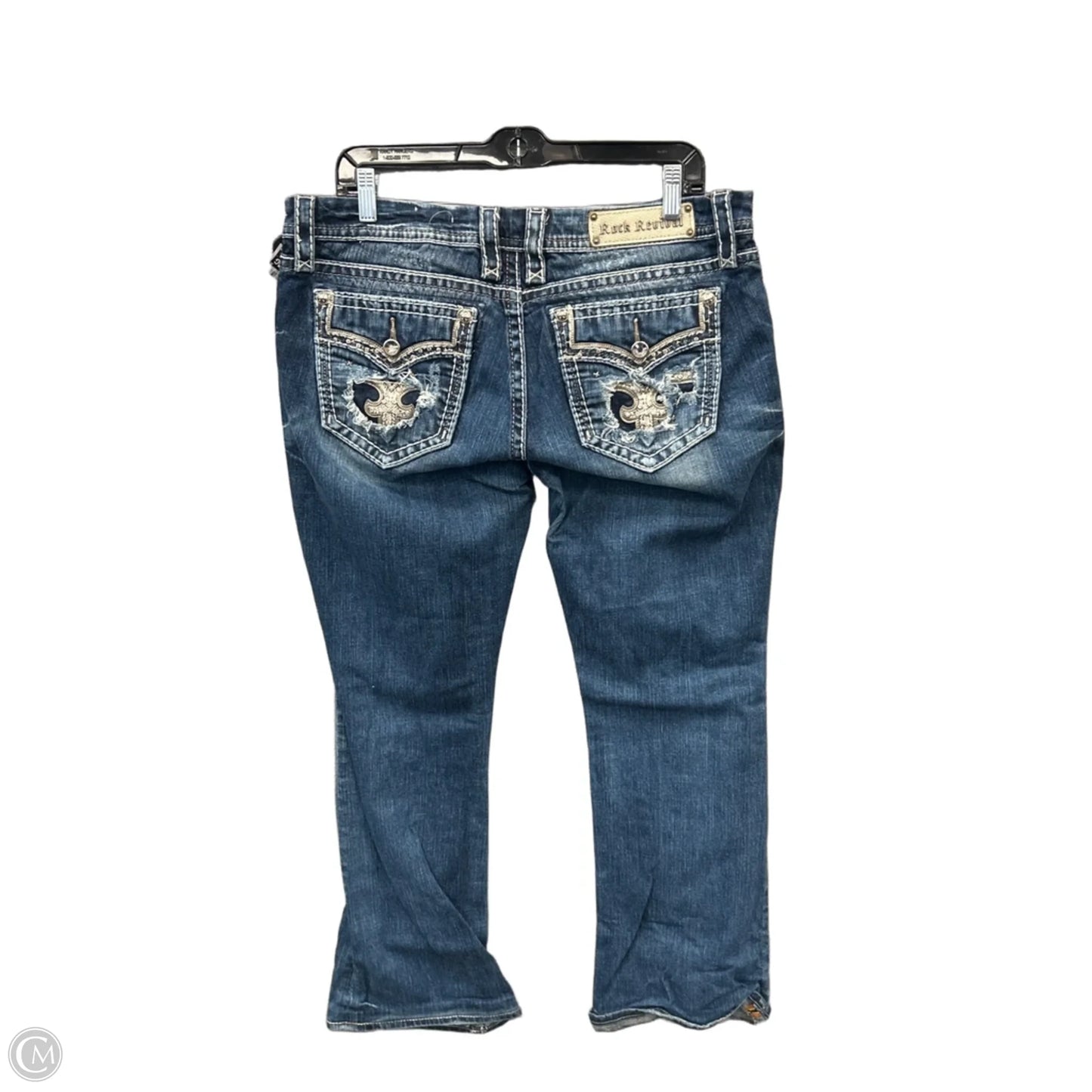Jeans Boot Cut By Rock Revival In Blue, Size: 14