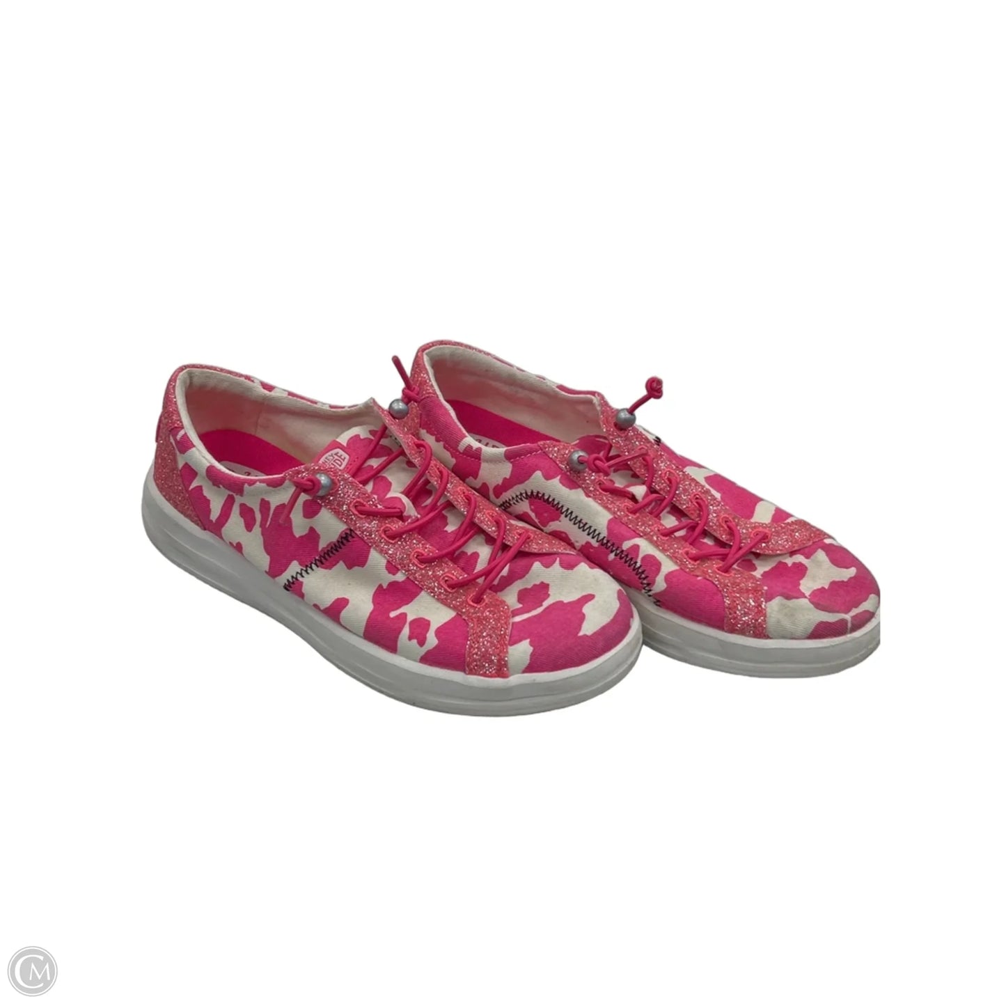 Shoes Flats By Hey Dude In Pink, Size: 8