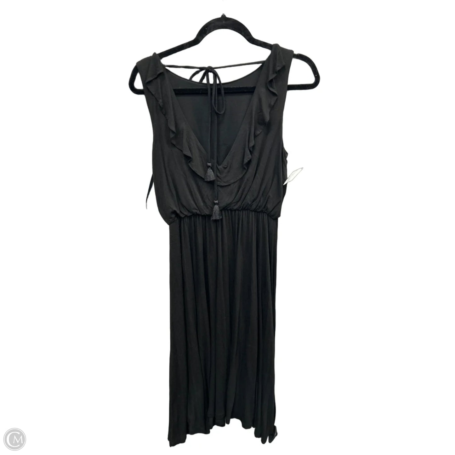 Dress Casual Midi By Loft In Black, Size: S