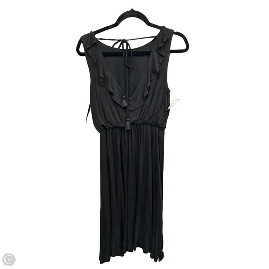 Dress Casual Midi By Loft In Black, Size: S