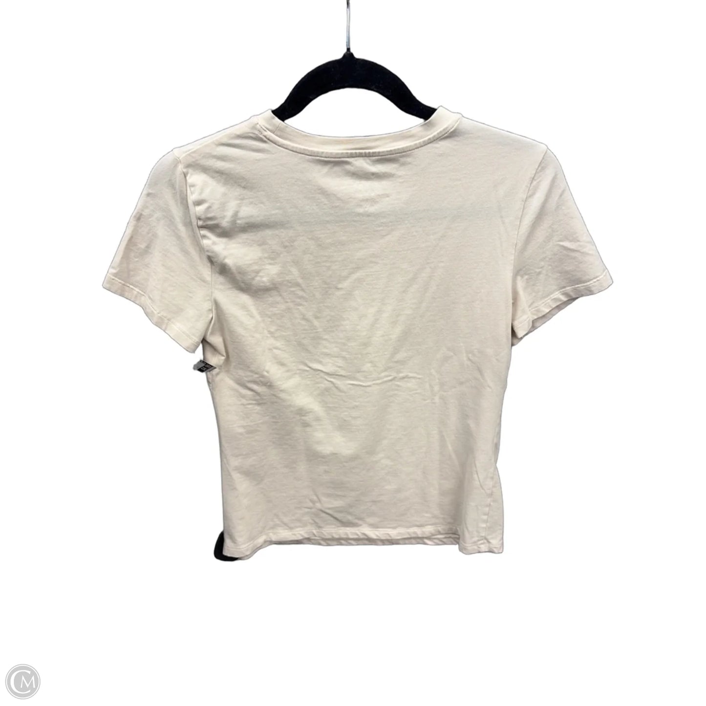 Top Short Sleeve Basic By A New Day In Cream, Size: Xs