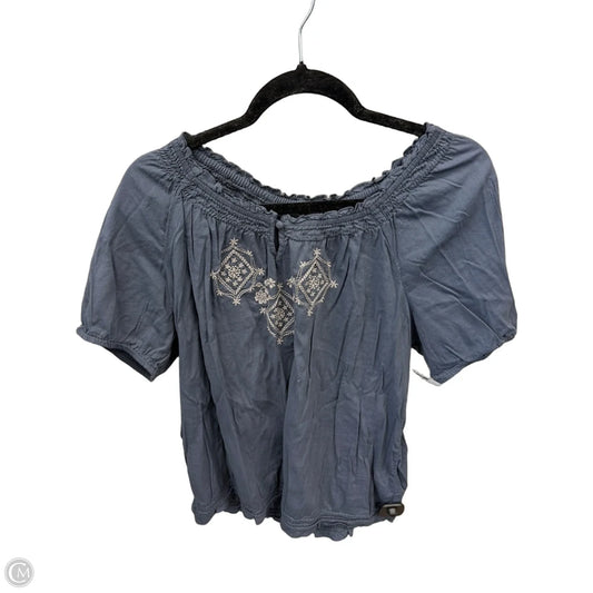 Top Short Sleeve By Sonoma In Blue, Size: L