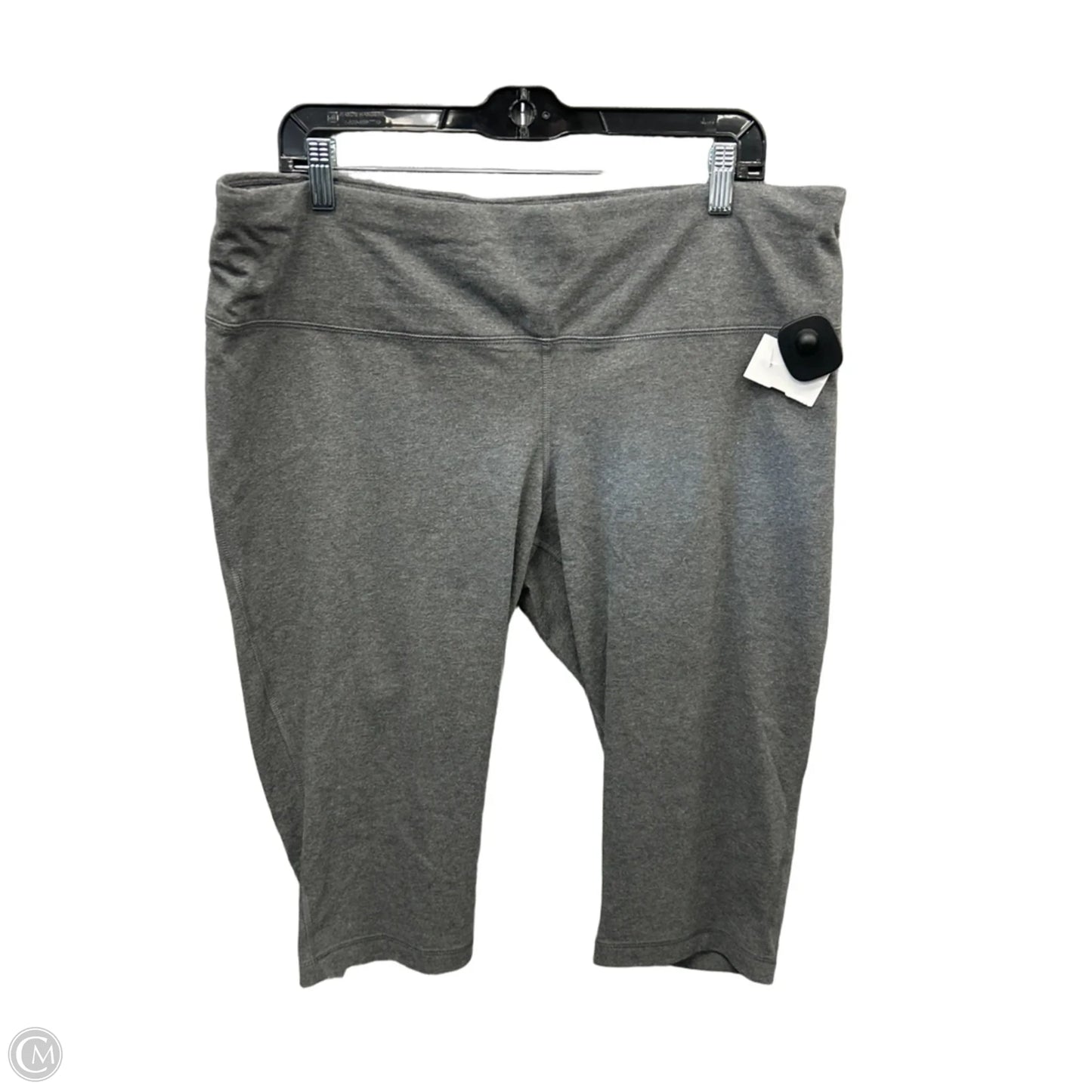 Athletic Capris By Athletic Works In Grey, Size: Xxl