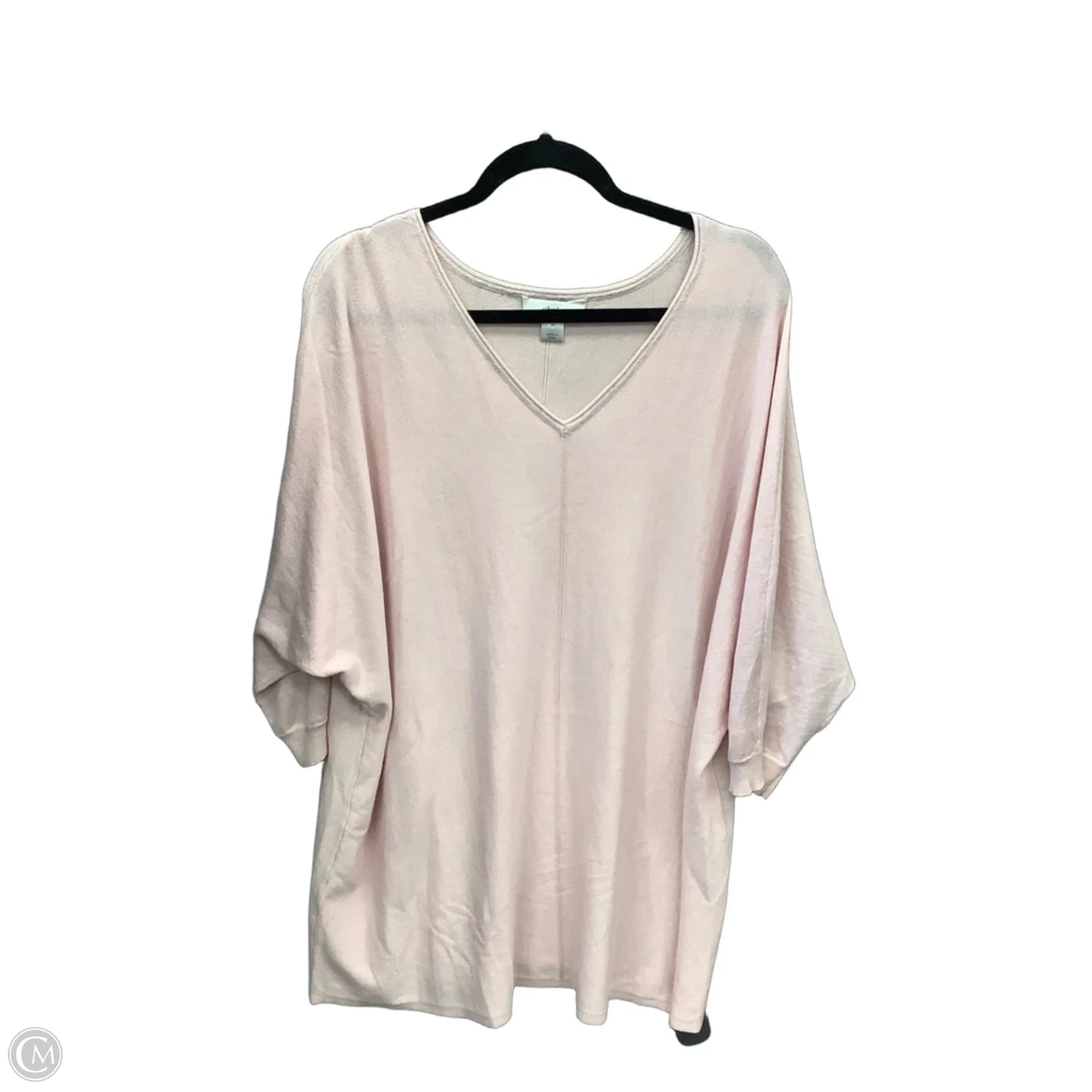 Tunic Long Sleeve By Cj Banks In Pink, Size: 3x