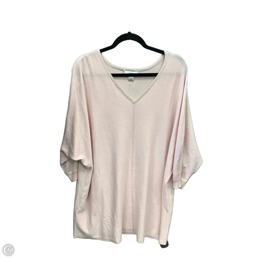 Tunic Long Sleeve By Cj Banks In Pink, Size: 3x