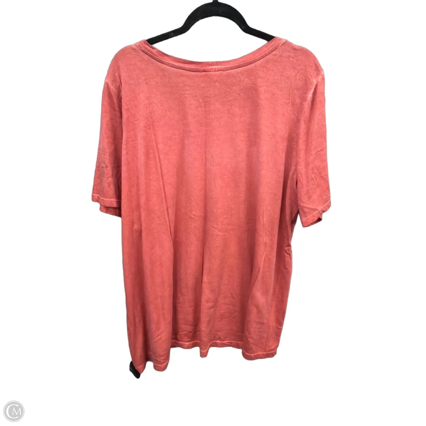 Top Short Sleeve Basic By Logo In Orange, Size: 2x