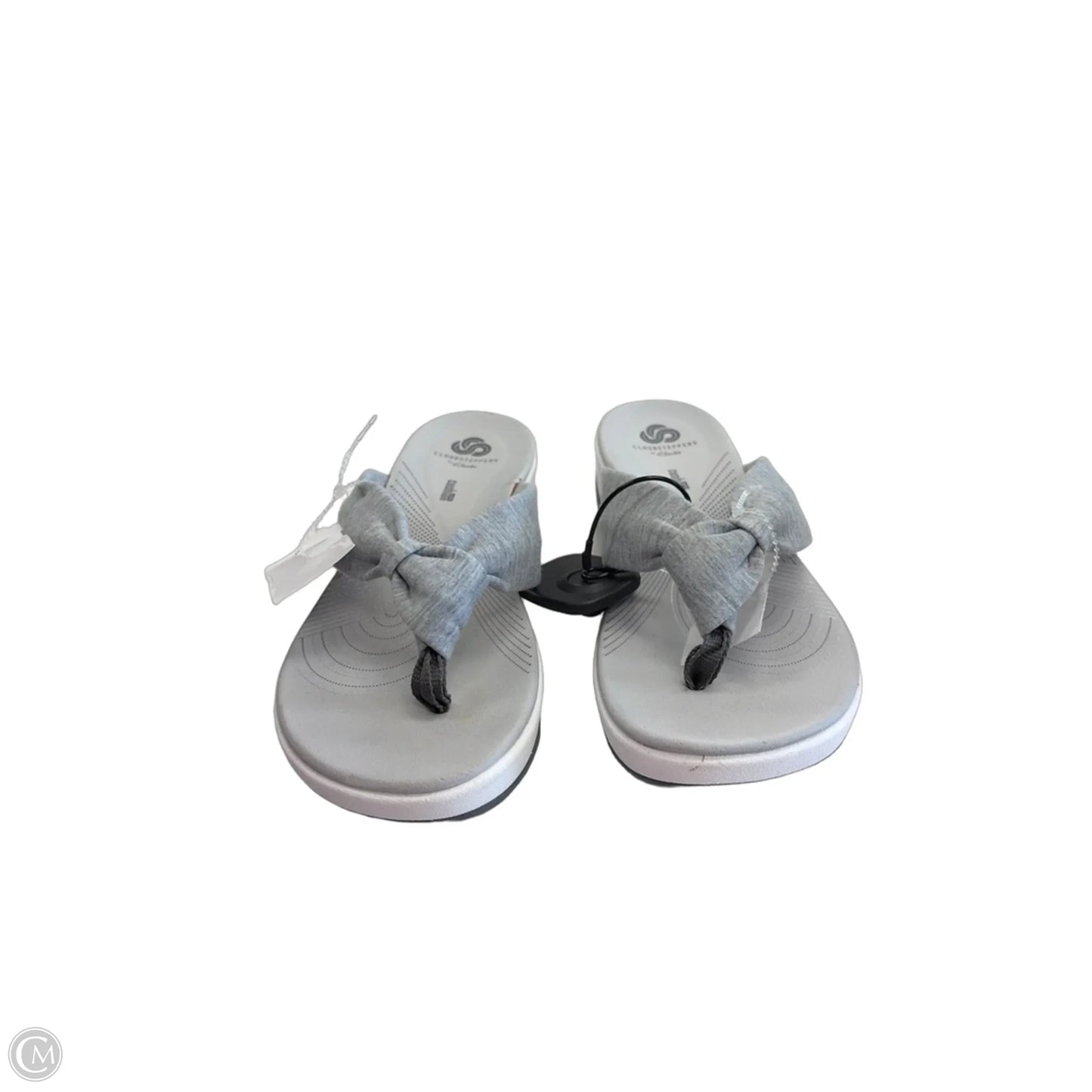 Sandals Flats By Clarks In Grey, Size: 8